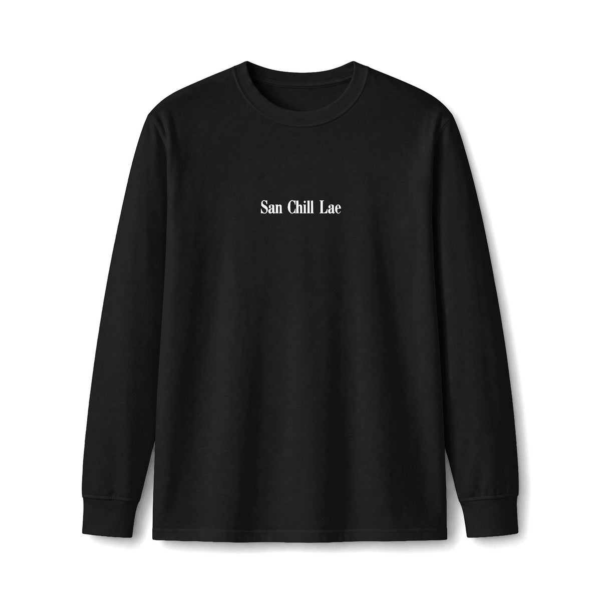 San Chill Lae Luxe Long Sleeve Tee - Black