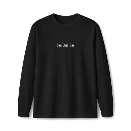 San Chill Lae Luxe Long Sleeve Tee - Black