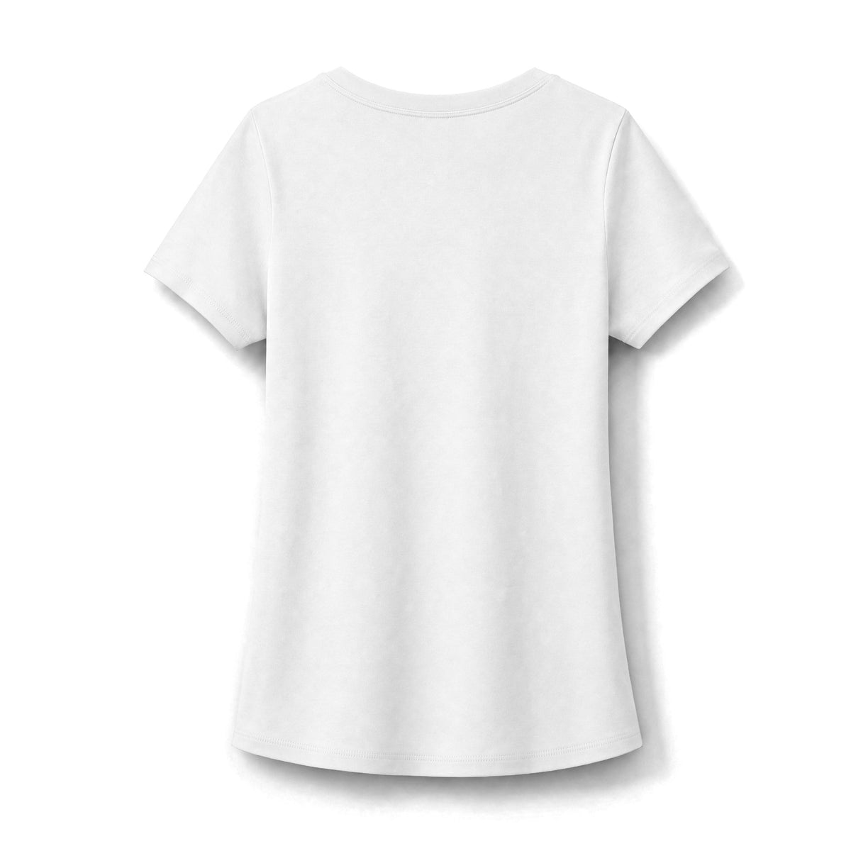 San Chill Lae Luxe Women's Scoop Tee — White