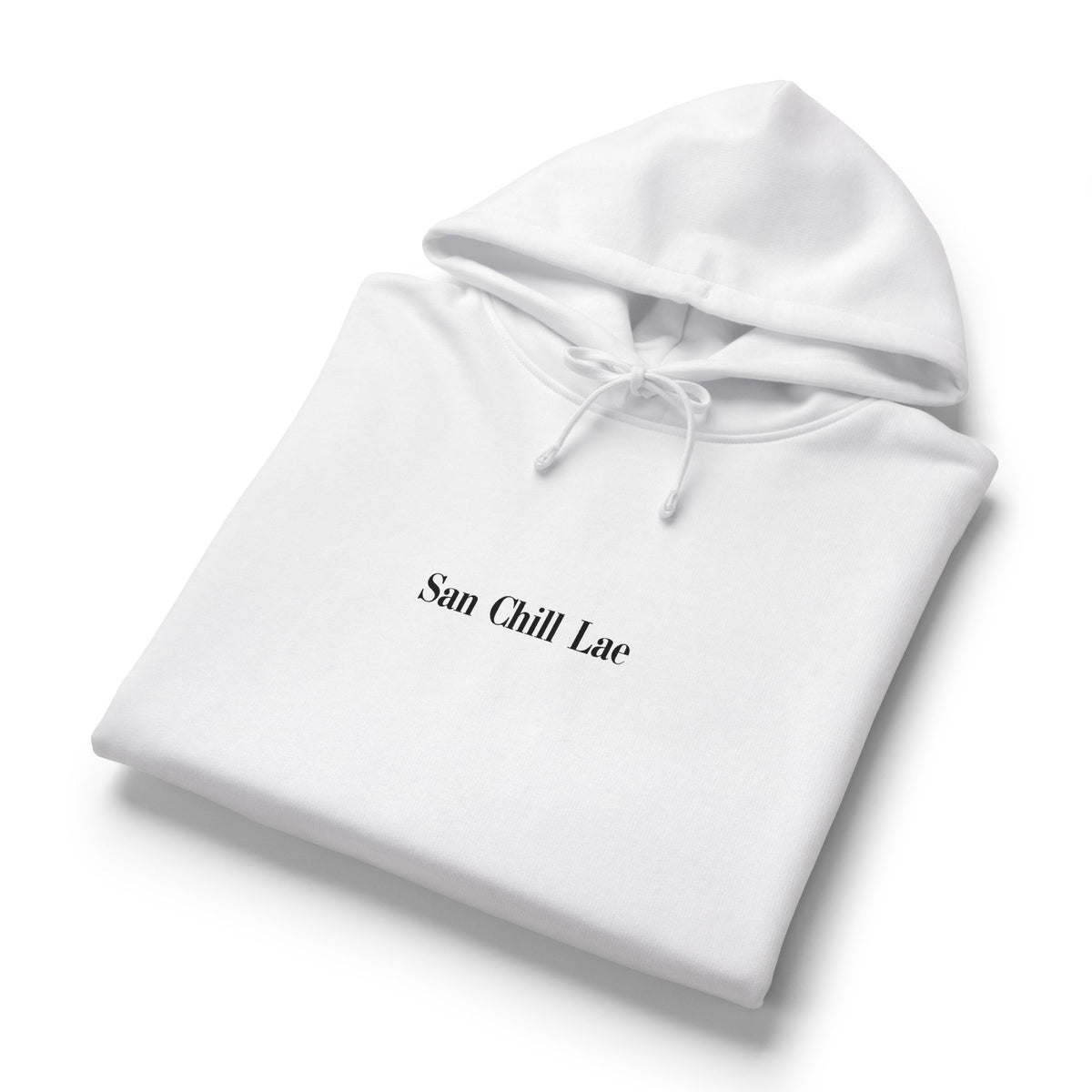 San Chill Lae Luxe Women's Organic Hoodie — Cozy Casual Pullover/White