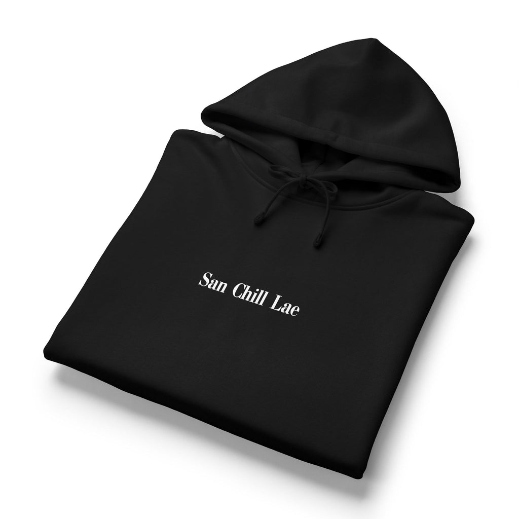 San Chill Lae Luxe Women's Organic Hoodie — Cozy Casual Pullover/Black