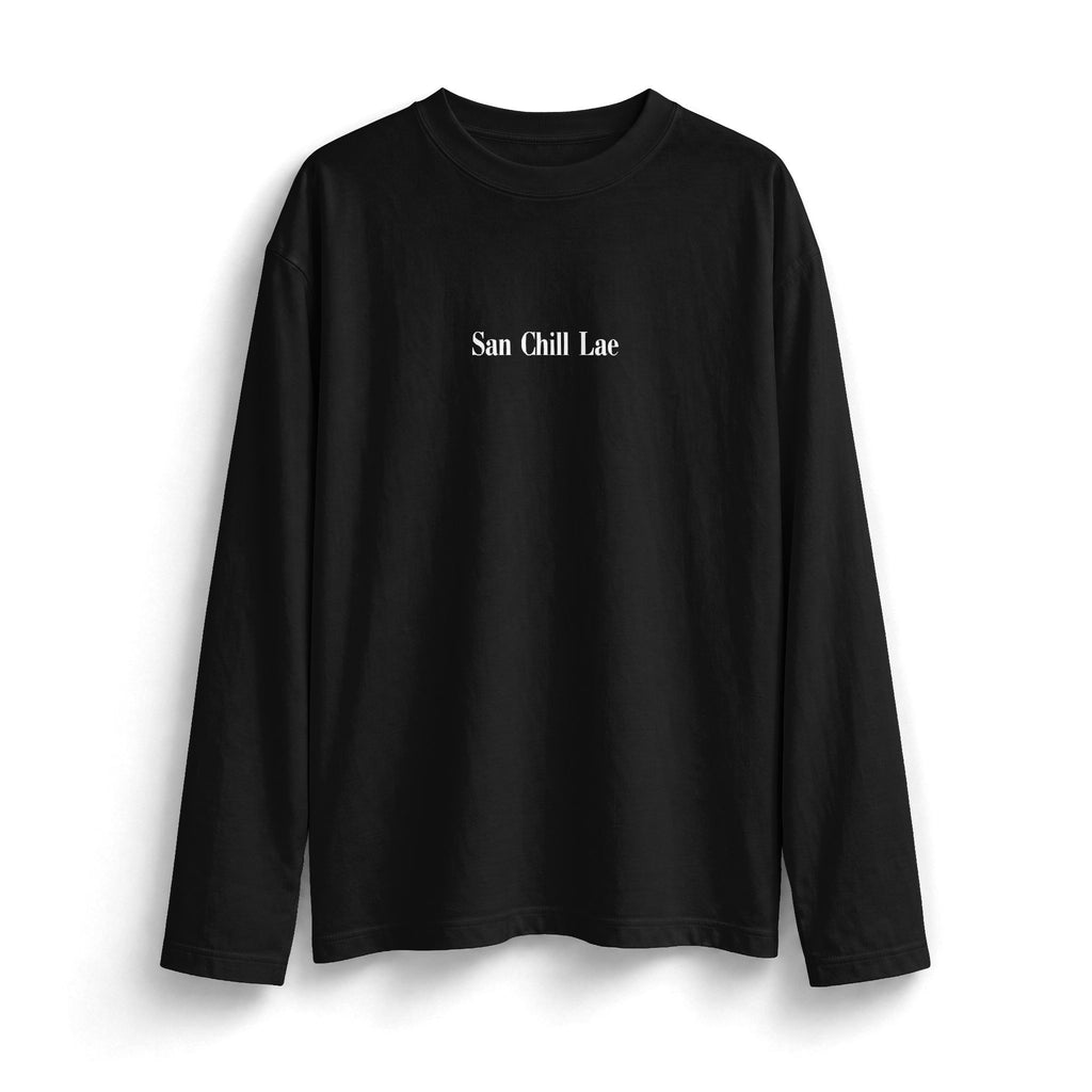 San Chill Lae Luxe Oversized Long Sleeve Tee — Heavyweight Unisex Cotton