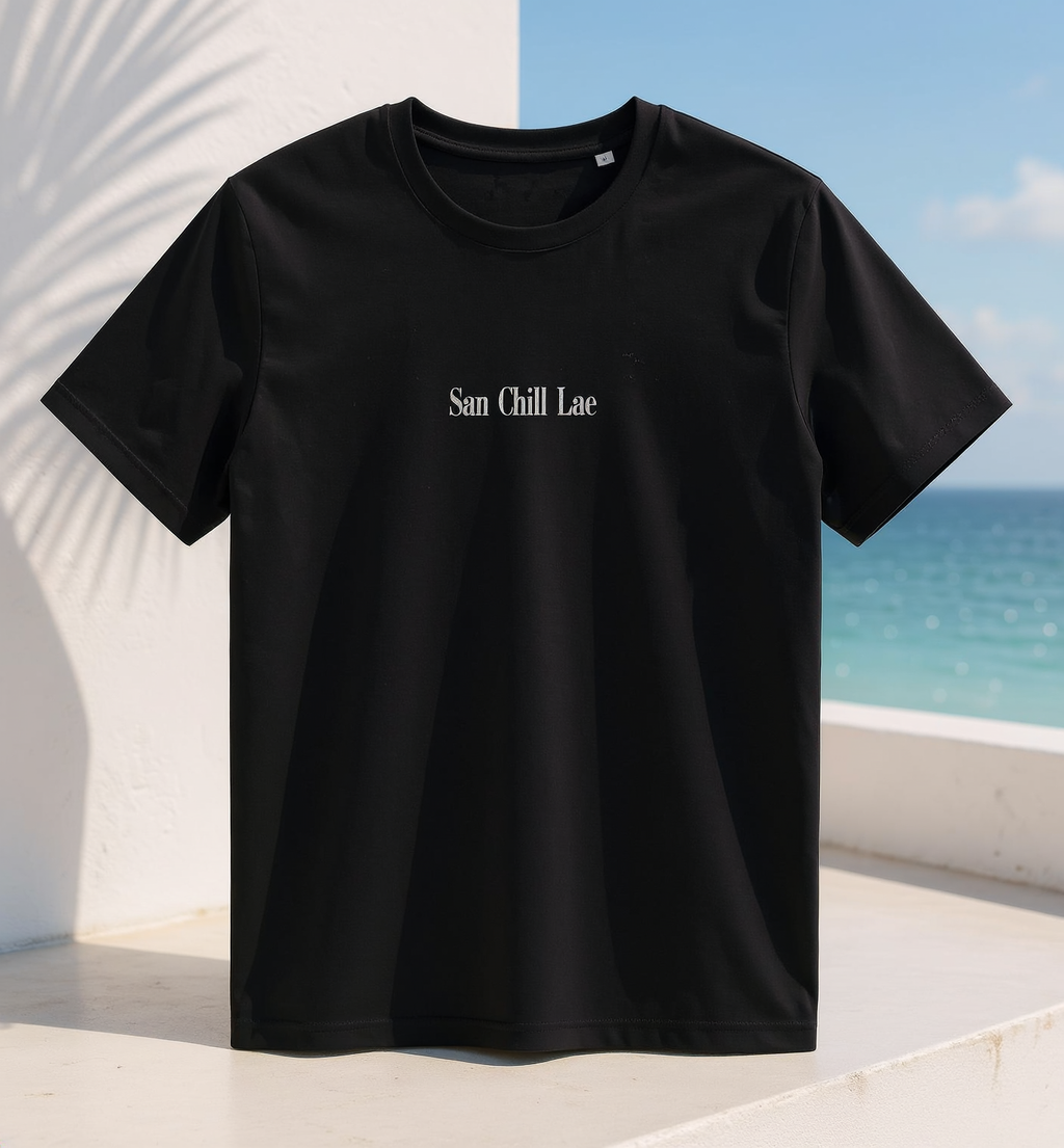 San Chill Lae Luxe Organic Crafter T‑Shirt - Black