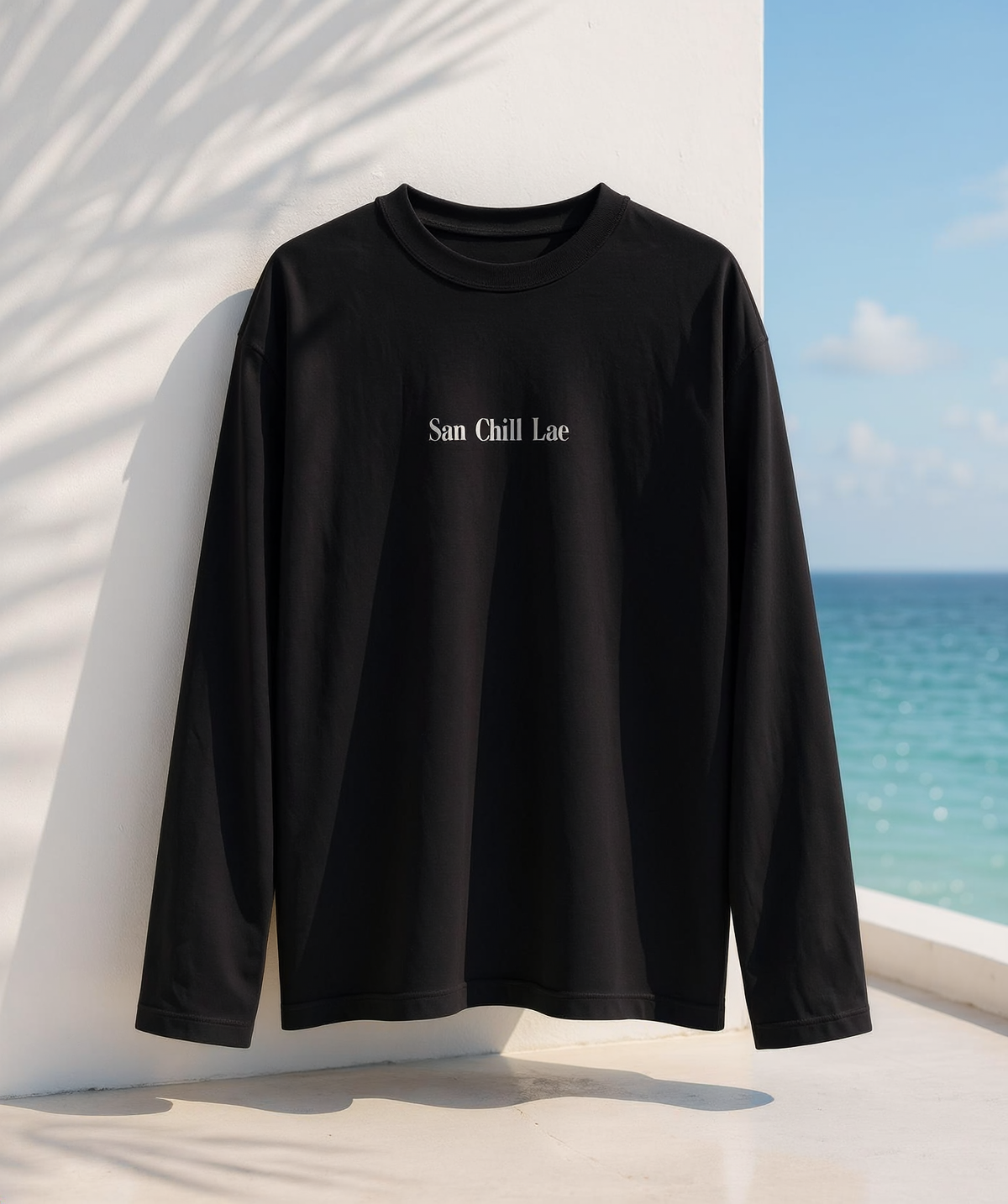 San Chill Lae Luxe Oversized Long Sleeve Tee — Heavyweight Unisex Cotton