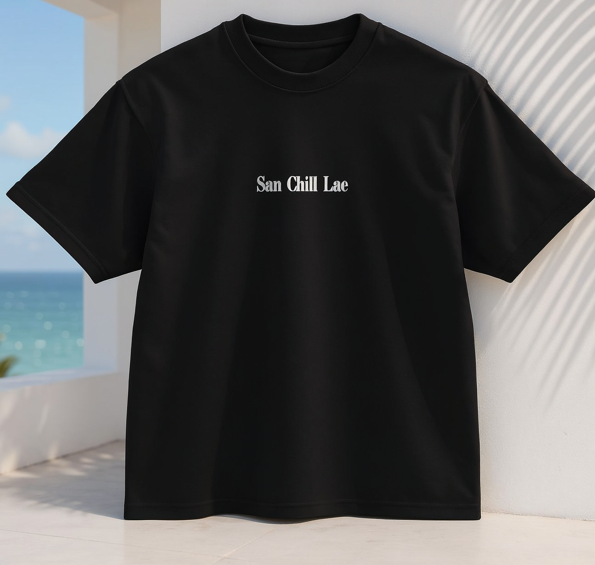 San Chill Lae Luxe Relaxed Tee — Black/Unisex